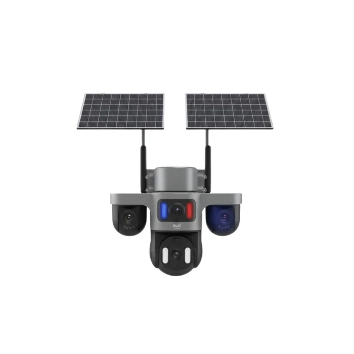 Çoklu Lensli 9MP Solar Güvenlik Kamerası 4G SIM Kart Destekli