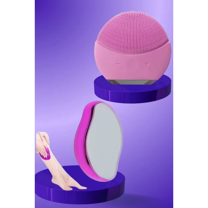 Crystal Eraser Epilasyon Aleti ve Titreşimli Yüz Temizleme Masaj Aleti