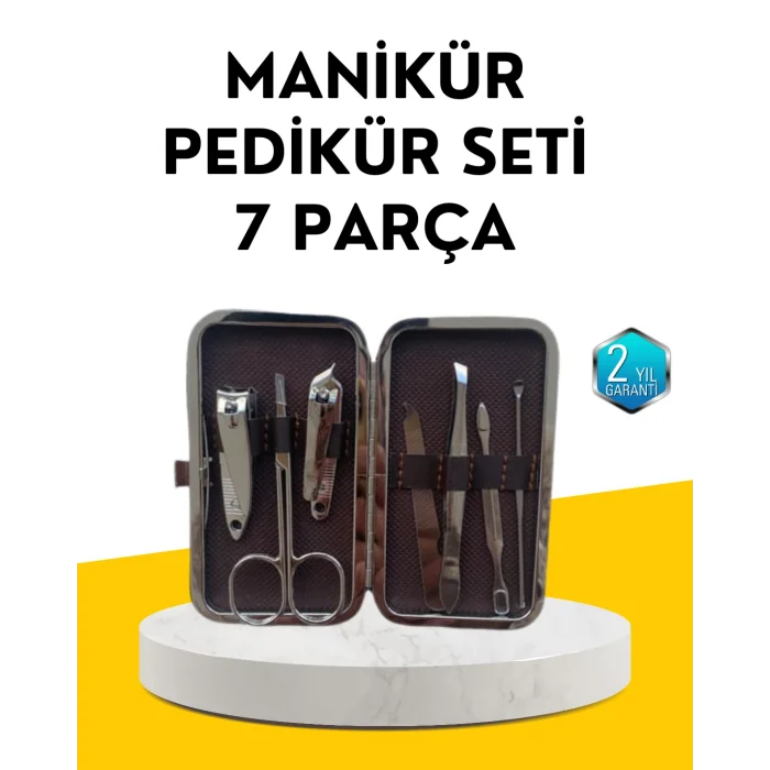 Dayanıklı Çelik Aletlerden Oluşan Kişisel Bakım Seti