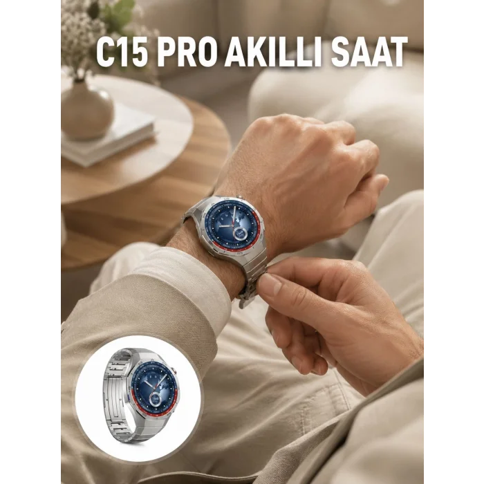 Dayanıklı Kordonlu Şarjlı Akıllı Saat Yeni Nesil