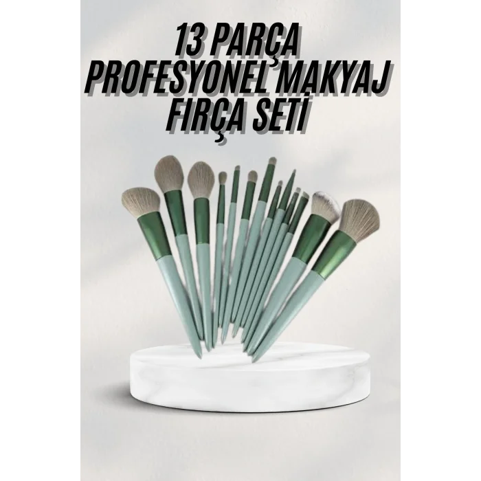 Dayanıklı Makyaj Fırçası Seti 13 Parça Yumuşak Kıllı Fırçalar Allık Fondöten Far Fırçası