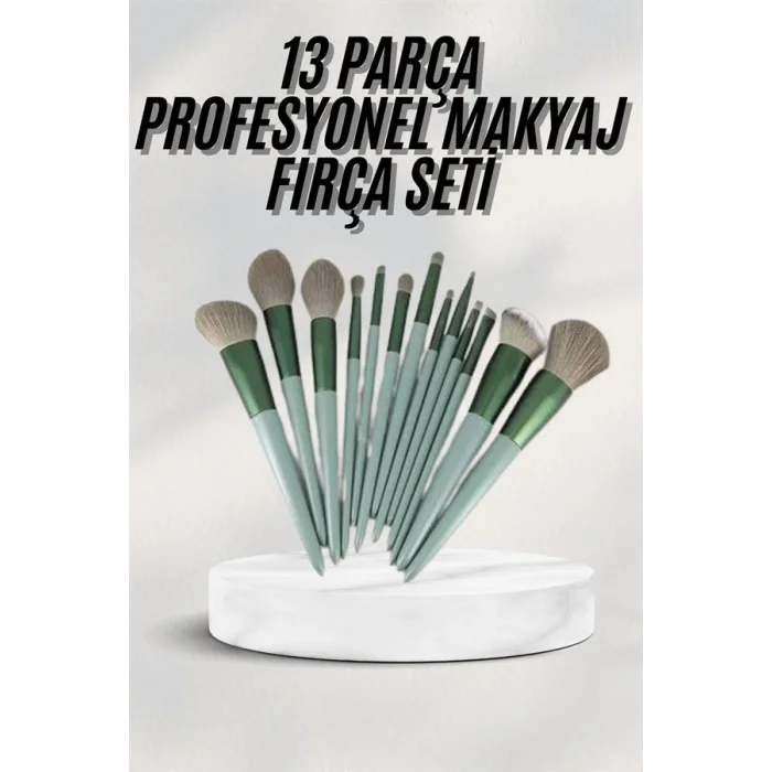 Dayanıklı Makyaj Fırçası Seti 13 Parça Yumuşak Kıllı Fırçalar Allık Fondöten Far Fırçası