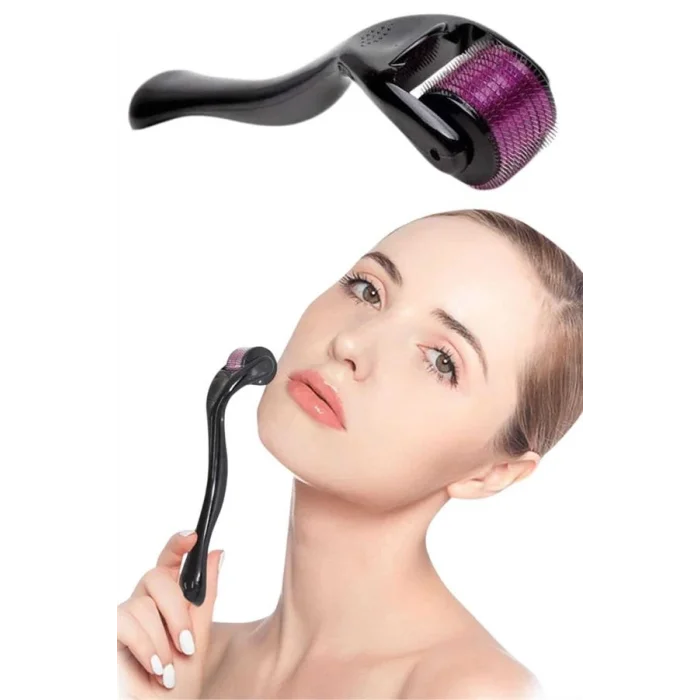Dermaroller Titanyum 540 Iğneli 1 Mm Saç Kaş Sakal Serum Kullanıma Uygun