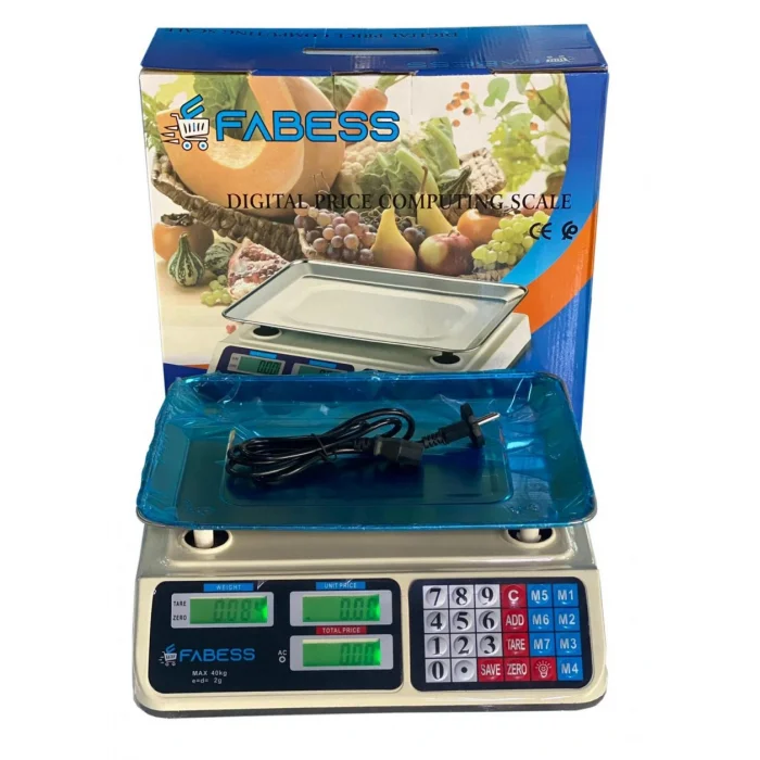 Dijital Göstergeli Elektronik Bakkal Kasap Manav Terazisi 40 Kg (5047)