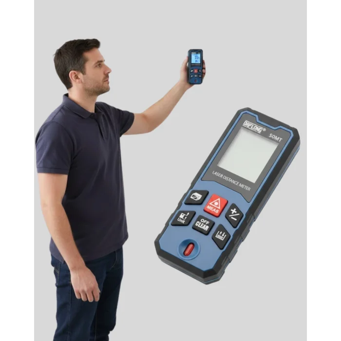 Dijital Lazer Mesafe Ölçüm Cihazı İnşaat ve Ev Kullanımı
