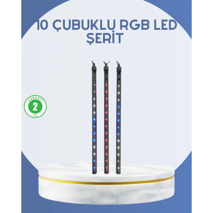 Dış Mekan LED Kayan Yıldız Işığı 10 Çubuk Aydınlatma
