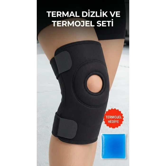Dizlik Çapraz Bağ Menisküs Destekli Termojelli Sporcu Diz Korsesi
