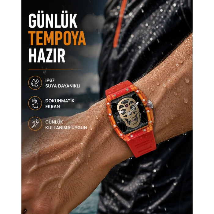 Dokunmatik Akıllı Saat Spor ve Günlük Kullanım Yeni Nesil