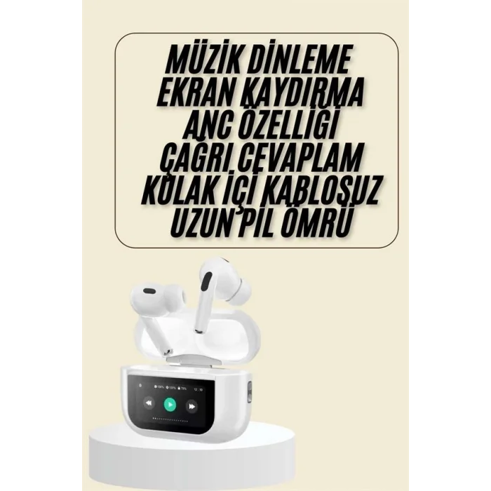 Dokunmatik Ekranlı Bluetooth Kulaklık TWS İOS Android Tüm Telefonlara Uyumlu Kulaklık Yeni Nesil