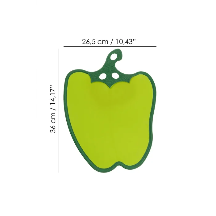 Dolma Biber Figürlü Kaydırmaz Kesme Tahtası Doğrama Panosu