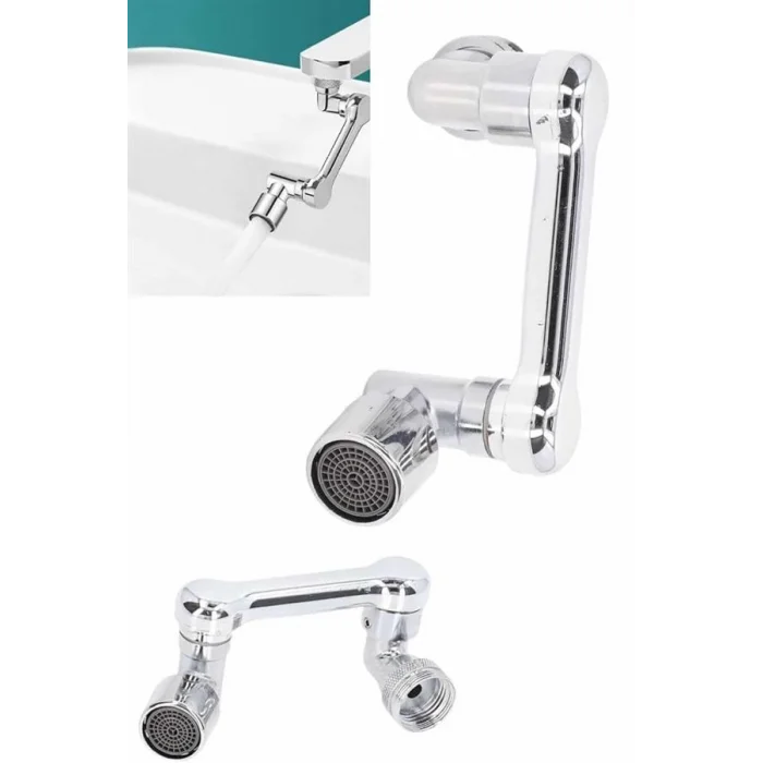 Döndürülebilir Musluk Mutfak Banyo Musluk Ucu Başlığı 4 Filtreli