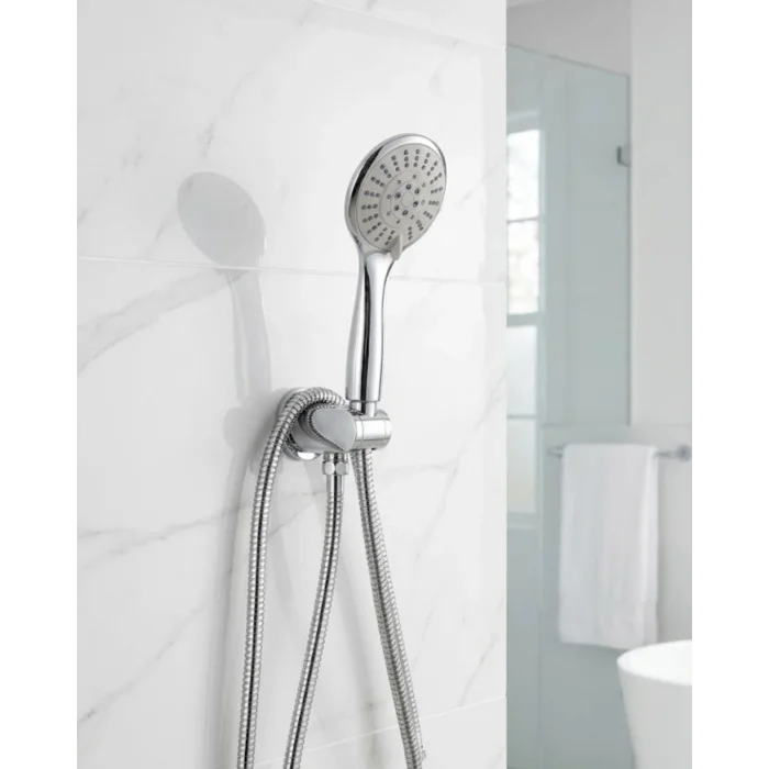 Duş Başlığı Seti Spiral Hortum Hareketli El Duşu Tutacağı Kirece Dayanıklı Tasarım