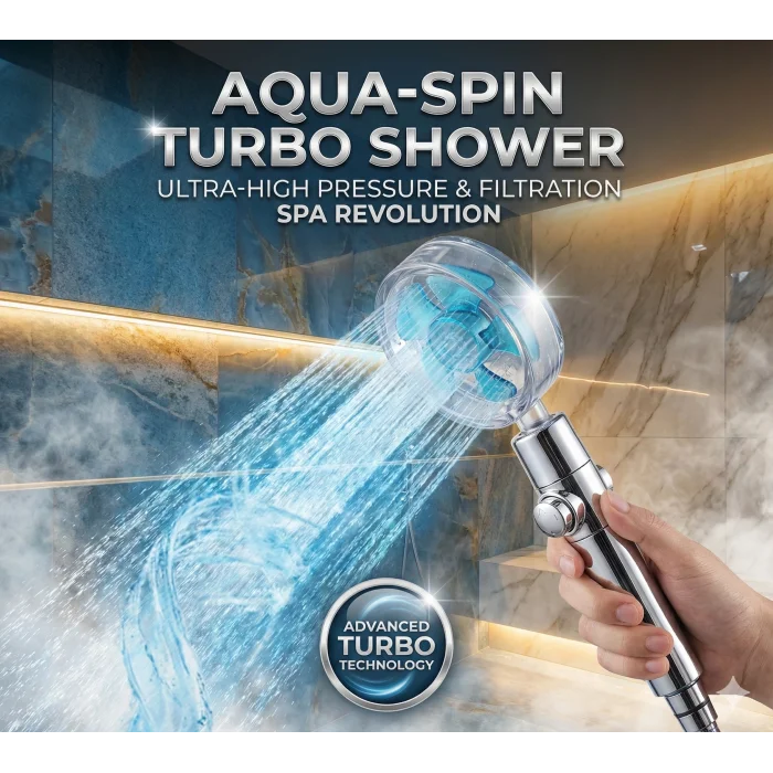 Duş Başlığı Turbo Pervaneli Serinletici Tasarım