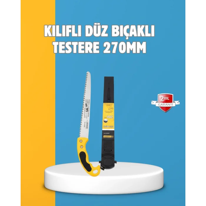 Düz lı Budama Testeresi Kılıflı Güvenli Tasarım
