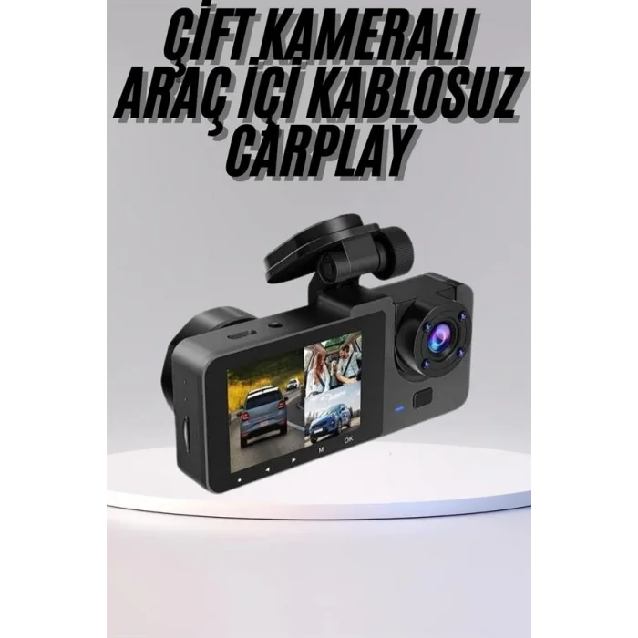 DVR Araç İçi Kamera Hareket Algılayabilen 1080P CarPlay Video Kaydedici