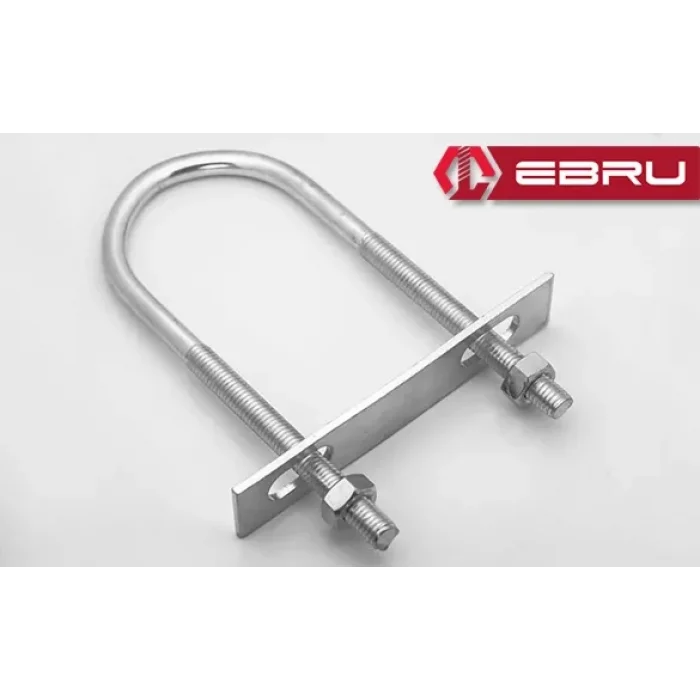 Ebru U Civata, Karşılık Demiri + Somunlu - M8x50 - 2 Set