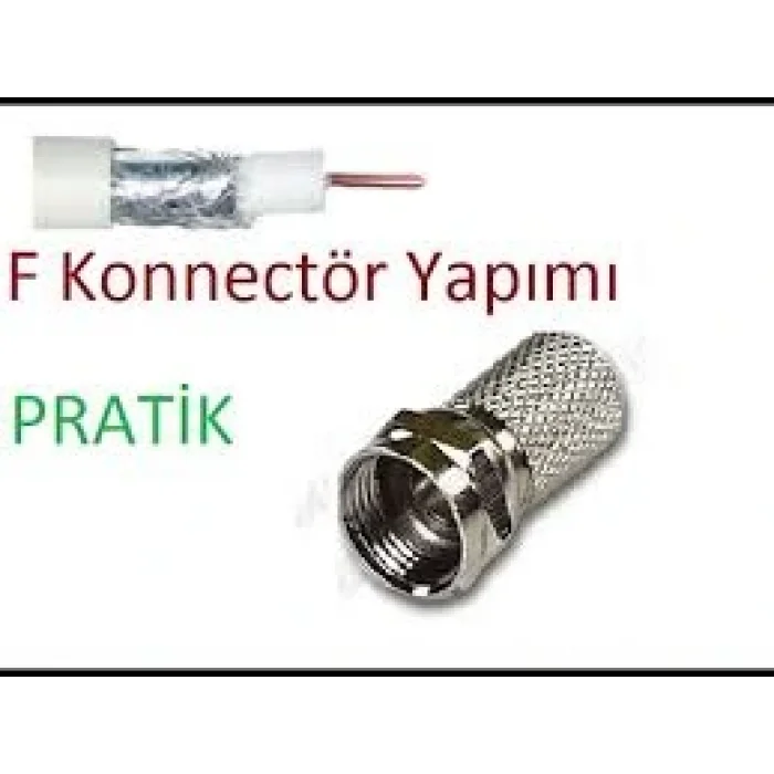EF VİDA 50 PARÇA  UYDU KONNEKTÖR RG-6-F (5047)