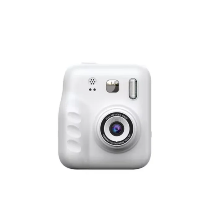 Eğlenceli Baskılı Çocuk Fotoğraf Makinesi Video Çekim 4 Rulo Kağıt 5 Kalem Set