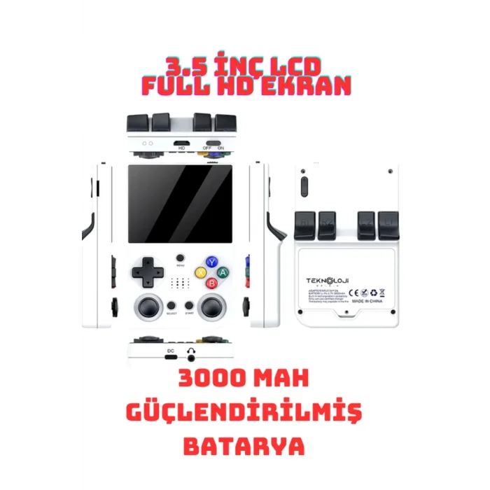 El Atarisi 3.5 Ultrahd Ekran Gamepad Retro Atari Psp/ps1/neogeo Fıfa Gta 20.000 Games Oyun Konsolu