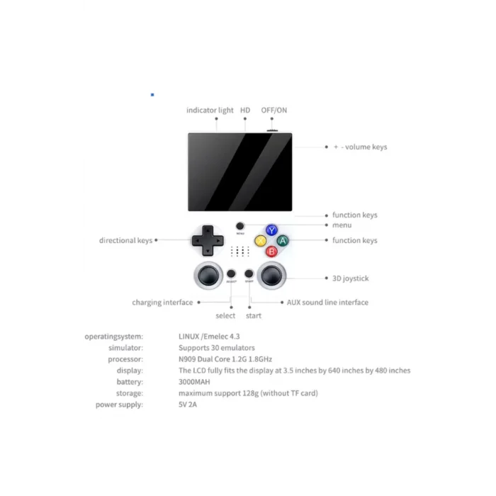 El Atarisi 3.5 Ultrahd Ekran Gamepad Retro Atari Psp/ps1/neogeo Fıfa Gta 20.000 Games Oyun Konsolu