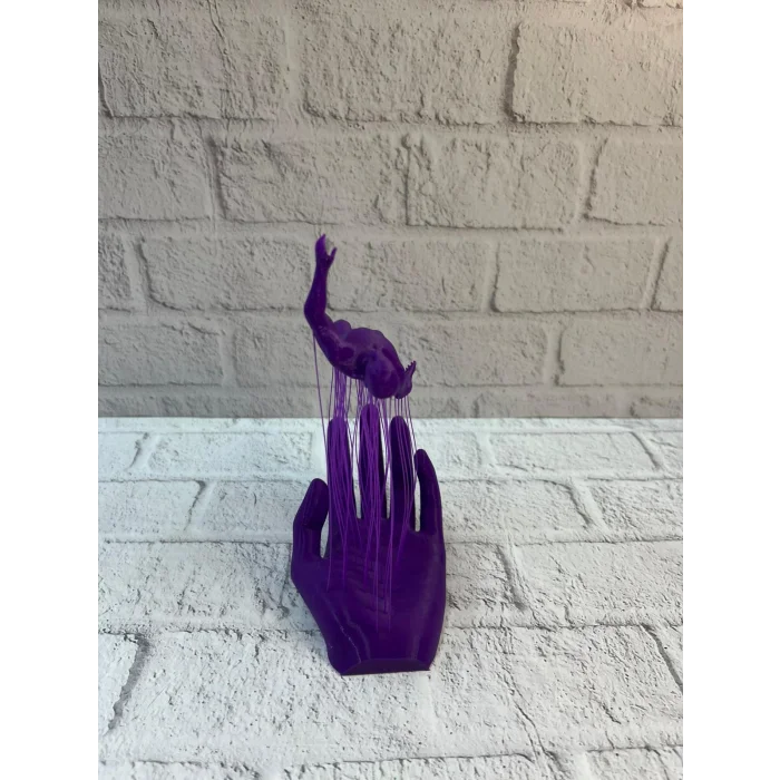 El İnsan Figürü Mor Modern Sanatsal Biblo Soyut Tasarım Salon ve Ofis Dekoru