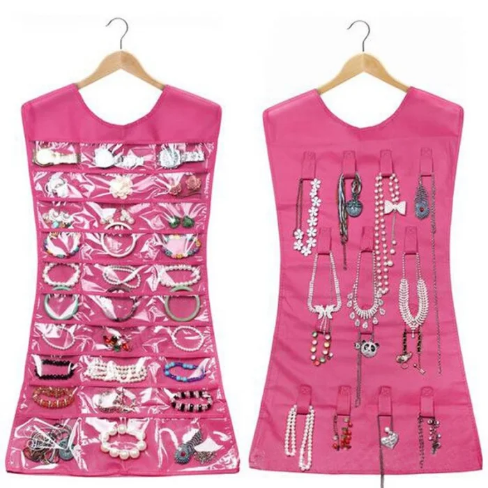 Elbise Şeklinde Takı Organizeri - Pembe