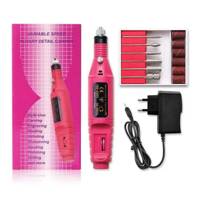 Elektrikli Manikür Pedikür Törpüsü Profesyonel Bakım Süsleme Elektrikli Tırnak Törpü Makinesi (5047)