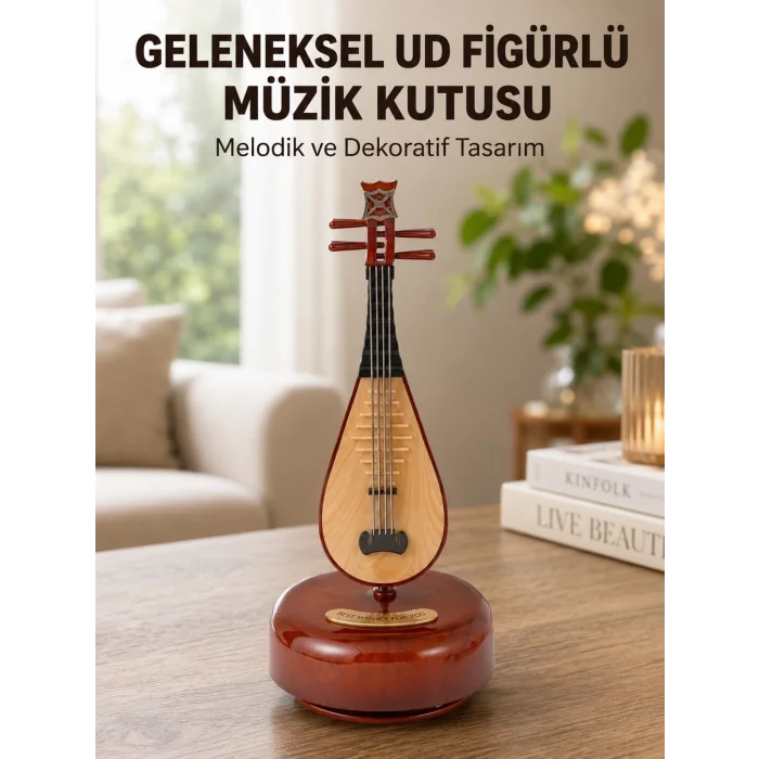 Enstrüman Şeklinde Müzik Kutusu Lüt Tasarım Melodious Music