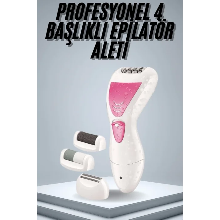 Epilatör Cihazı Epilasyon Aleti Çoklu Başlık Seçeneği Ayak Törpüsü