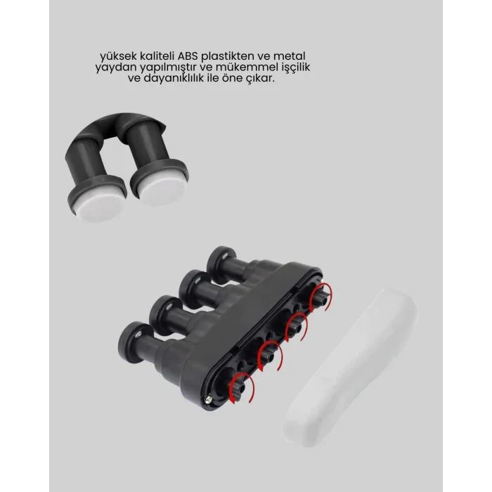 Ergonomik Parmak Egzersiz Aleti El ve Bilek Güçlendirici