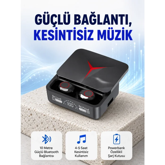 Ergonomik Tasarımlı Kablosuz Bluetooth Kulaklık – Yüksek Ses Performansı Yeni Nesil