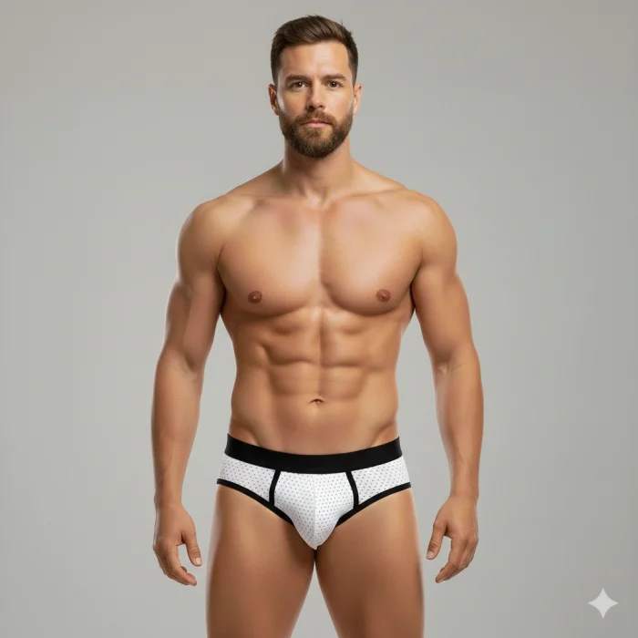 Erkek Beyaz File Slip İç Giyim