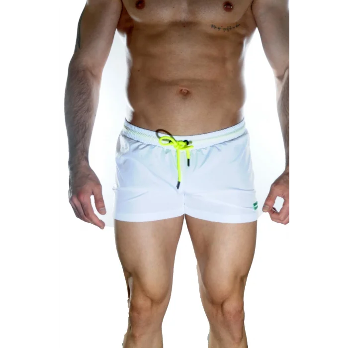 Erkek Beyaz Mini Mayo Short