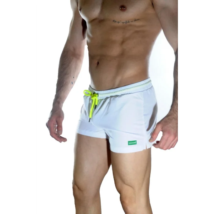 Erkek Beyaz Mini Mayo Short