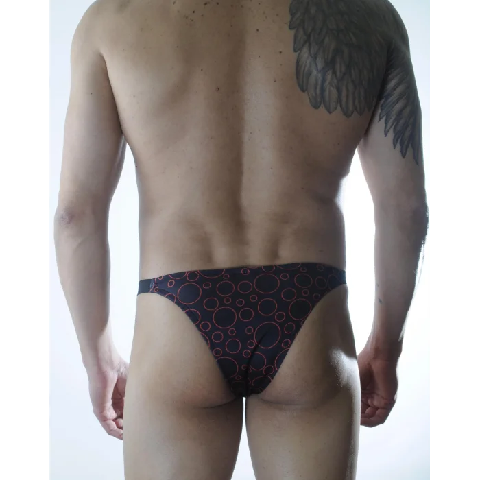 Erkek Daire Desenli Brazillian Slip