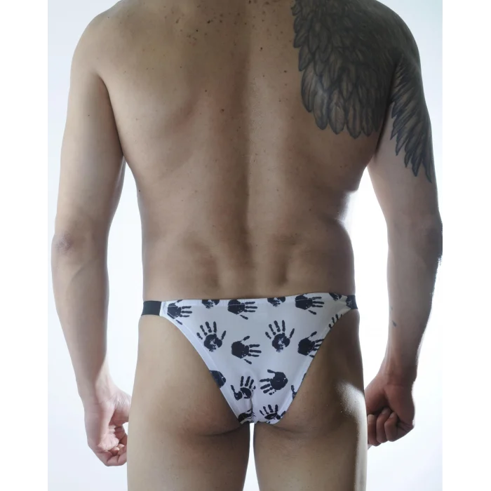 Erkek El Desenli Brazillian Slip İç Çamaşırı