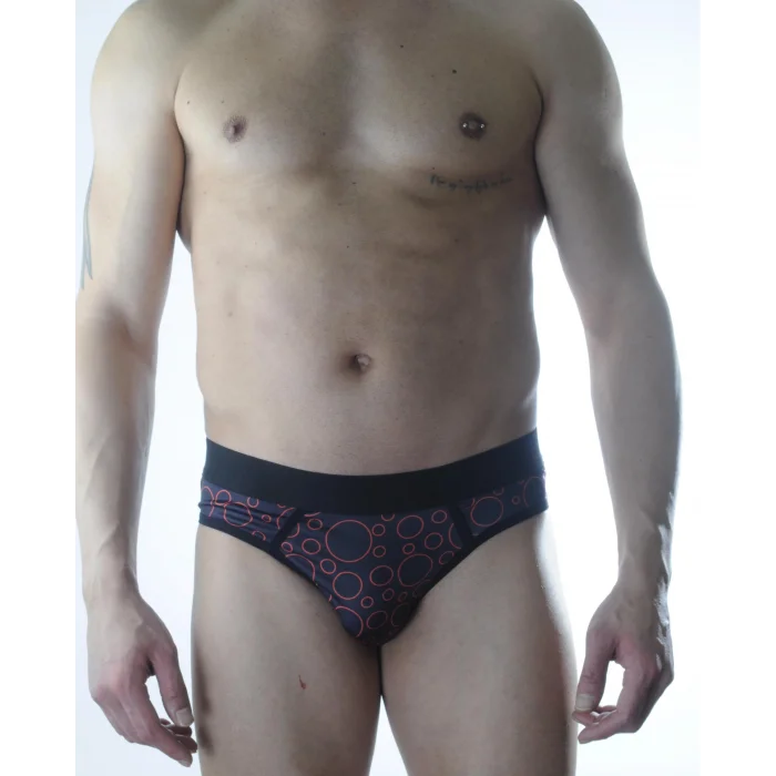 Erkek Fantezi Daire Desenli Jockstrap