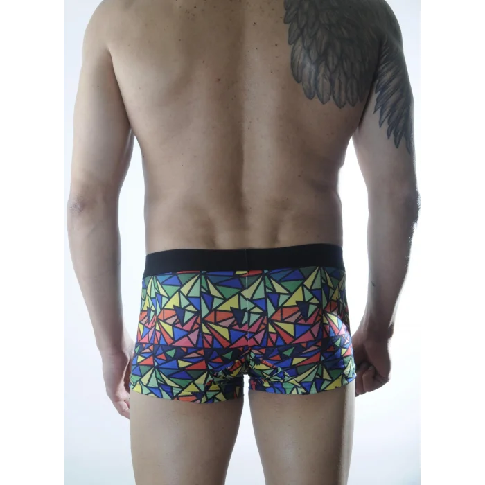 Erkek Renkli Desenli Boxer