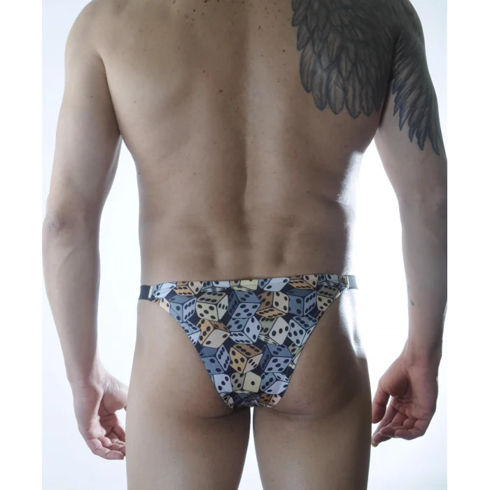 Erkek Zar Desenli Brazillian Slip
