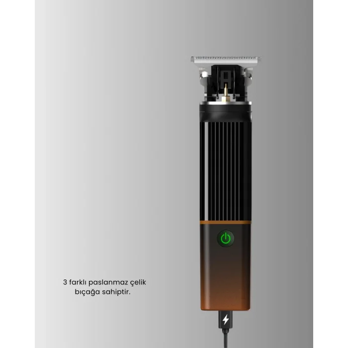 Erkekler İçin 3 in 1 Şarjlı Bakım Seti – 7300 RPM Güçlü Motor ve Sessiz Çalışma