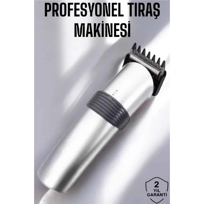 Erkeklere Özel Şarjlı Saç ve Sakal Kesme Tıraş Makinesi Seti