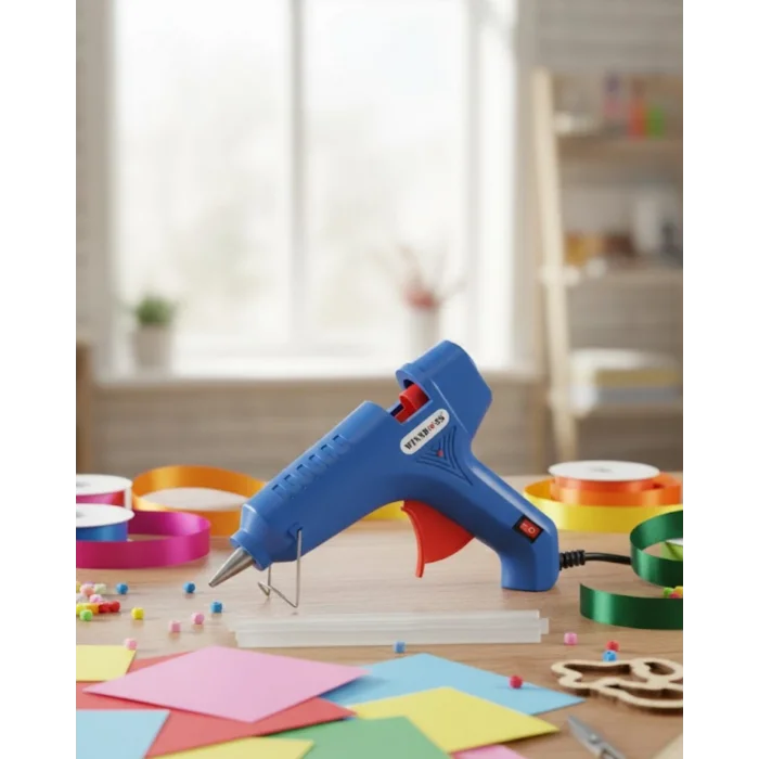 Ev ve Hobi İçin 60 W Silikon Tabancası 11 mm Uyumlu 5 Adet Hediye Silikon