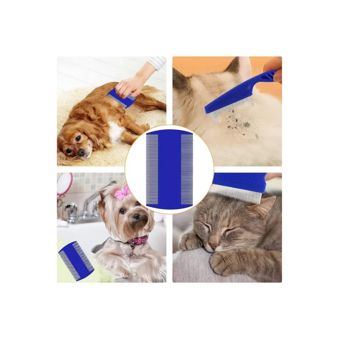 Evcil Hayvan Tarak Seti 4lü Bit Tarağı Ked Köpek Tüyüne Uygun