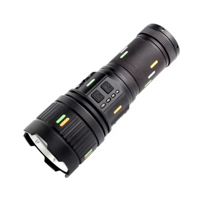 F.B.I Pro F-3001 Alüminyum TG LED Güç Göstergeli Type-C Şarjlı El Feneri 100 W