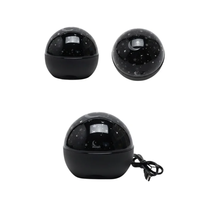 Fişli Yıldız Gece Lambası Hoparlörlü Ayarlanabilir Projektör Işığı