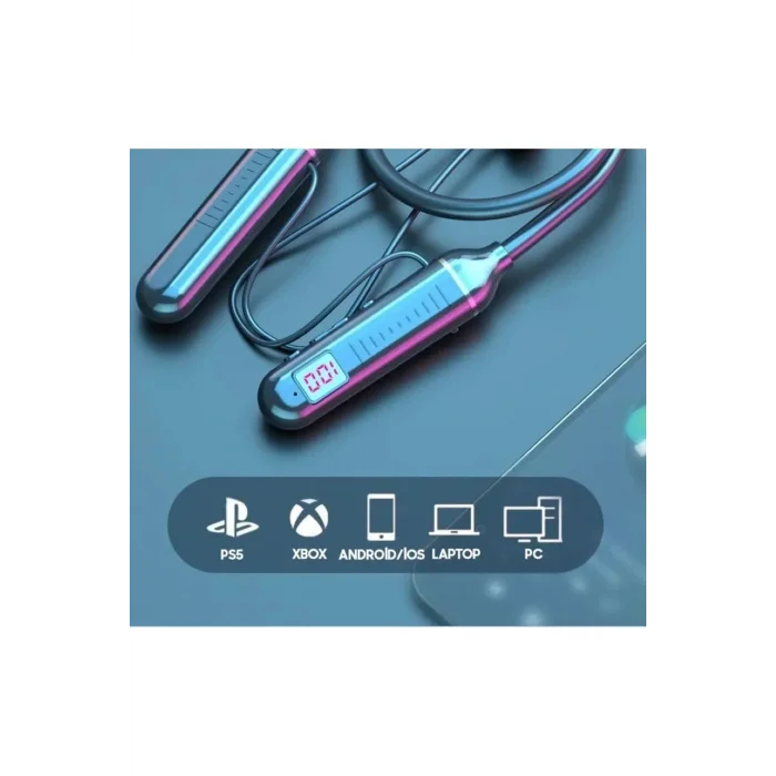 Fitness Tutkunu Boyundan Askılı Bluetooth Kulaklık 130 Saat Çalma Süresi