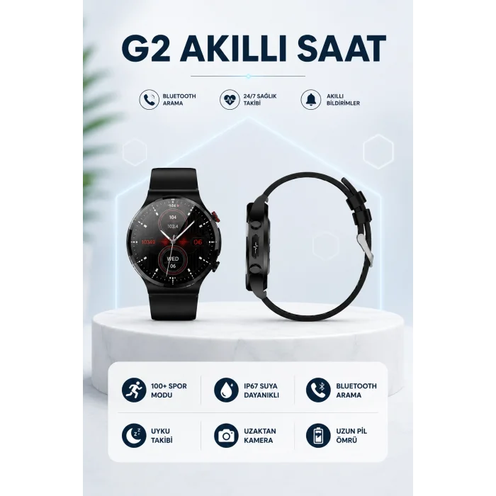 G42 AKILLI SAAT IOS ve ANDROİD CİHAZLARLA UYUMLU