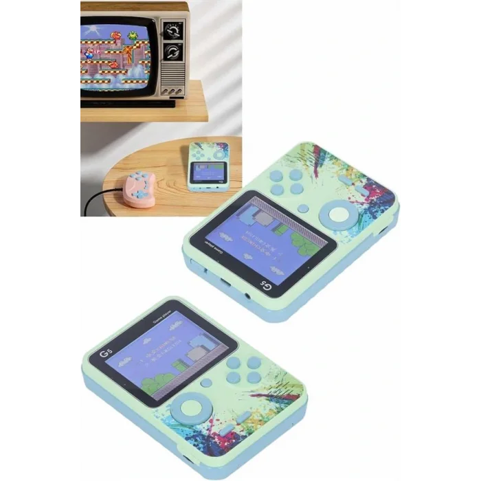 Game Box Oyun Konsolu 500 Retro Oyunlu Mini Taşınabilir 3 İnç