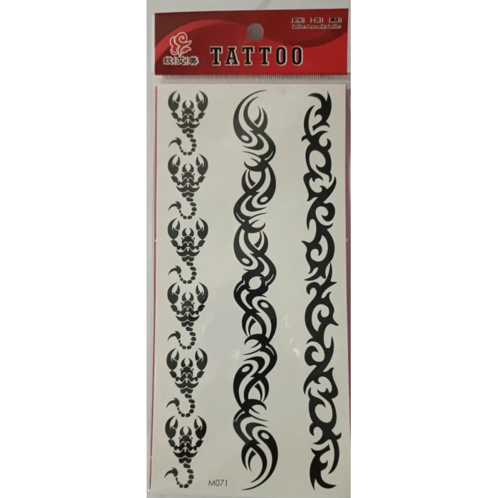 Geçici Dövme Şablonu 3lü - M071