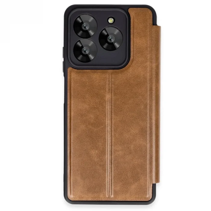 General Mobile Era 50 Kılıf Flip Cover - Taba